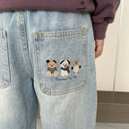Imported Zooppy Signature Wide-Leg Denim Jeans