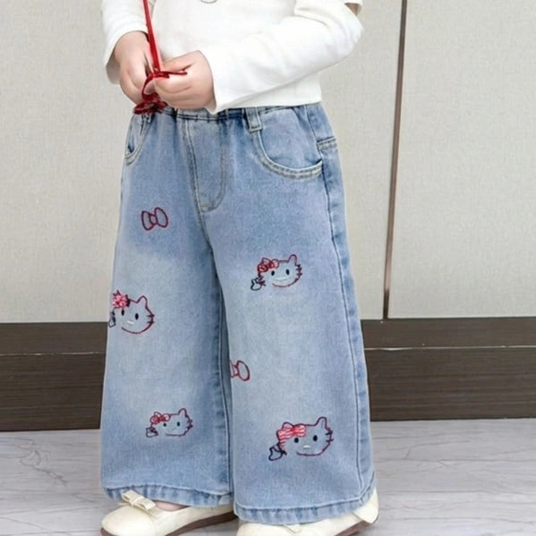 Imported Zooppy Comfort-Fit Embroidered Jeans