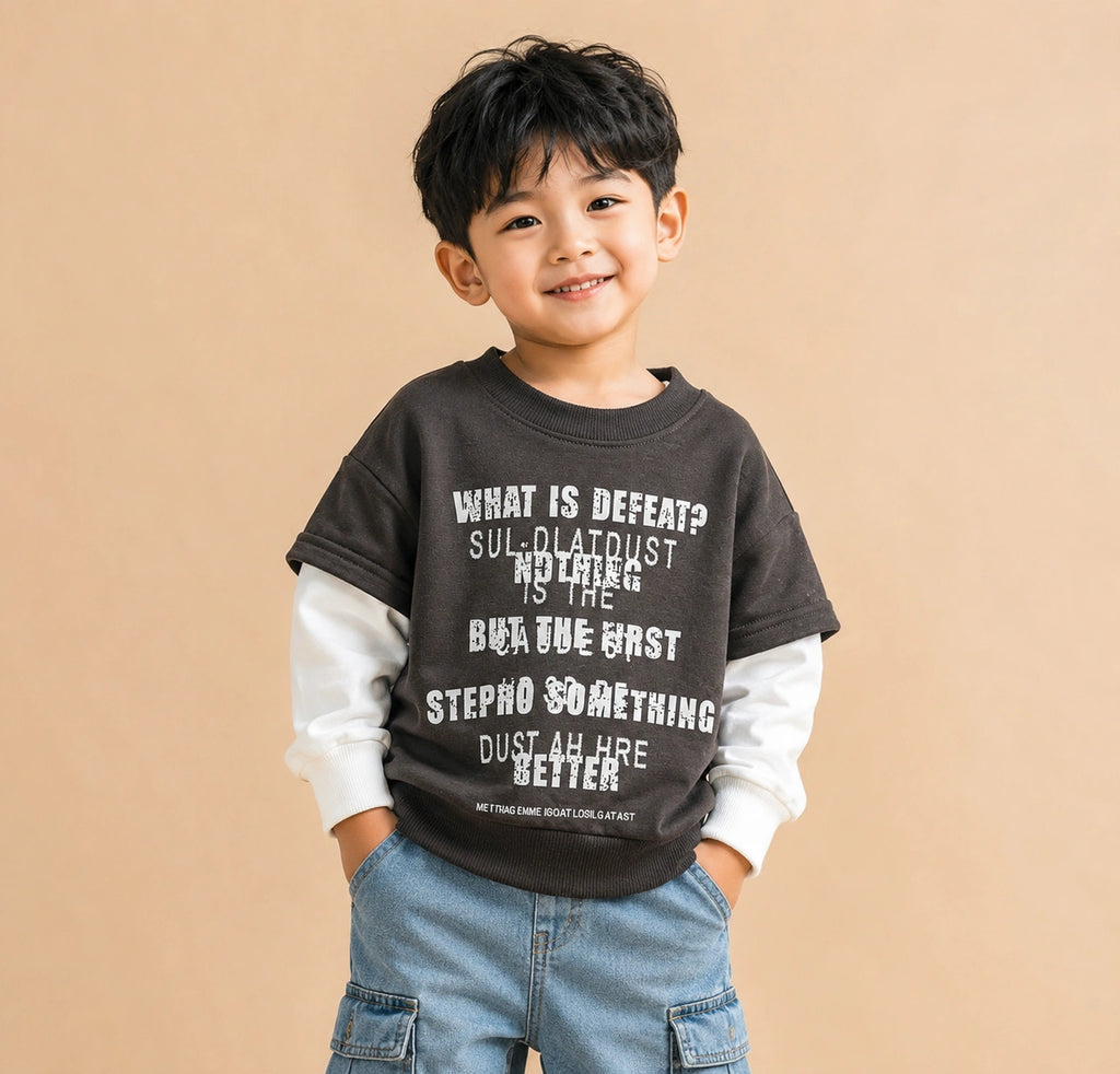 Zooppy Urban Edge Graphic Text Sweatshirt