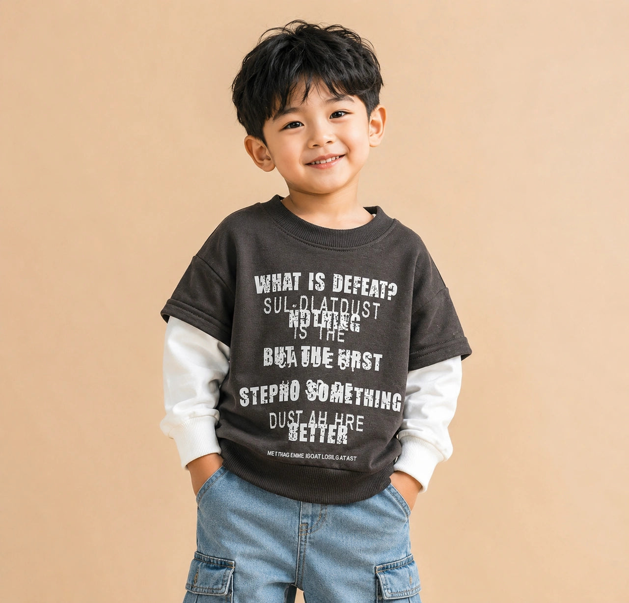 Zooppy Urban Edge Graphic Text Sweatshirt