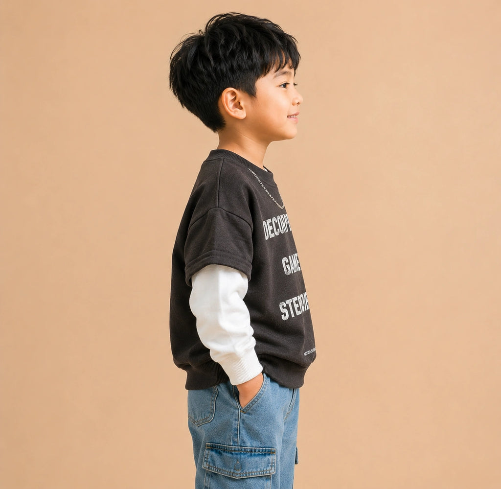 Zooppy Urban Edge Graphic Text Sweatshirt