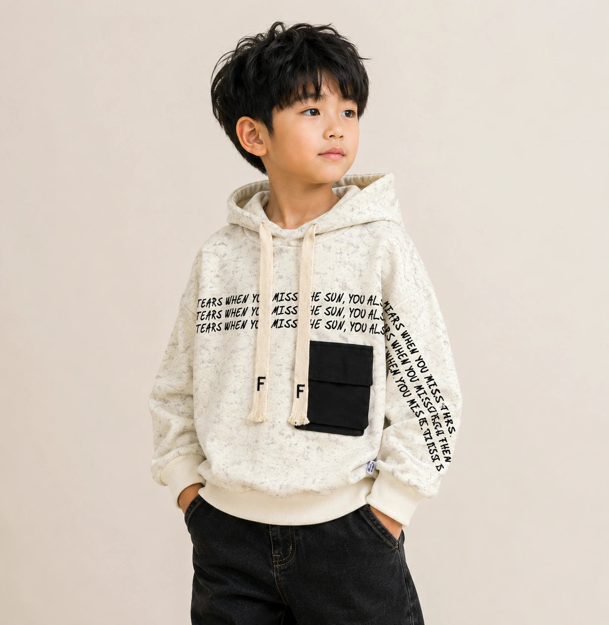 Zooppy Urban Edge Graphic Text Hoodie