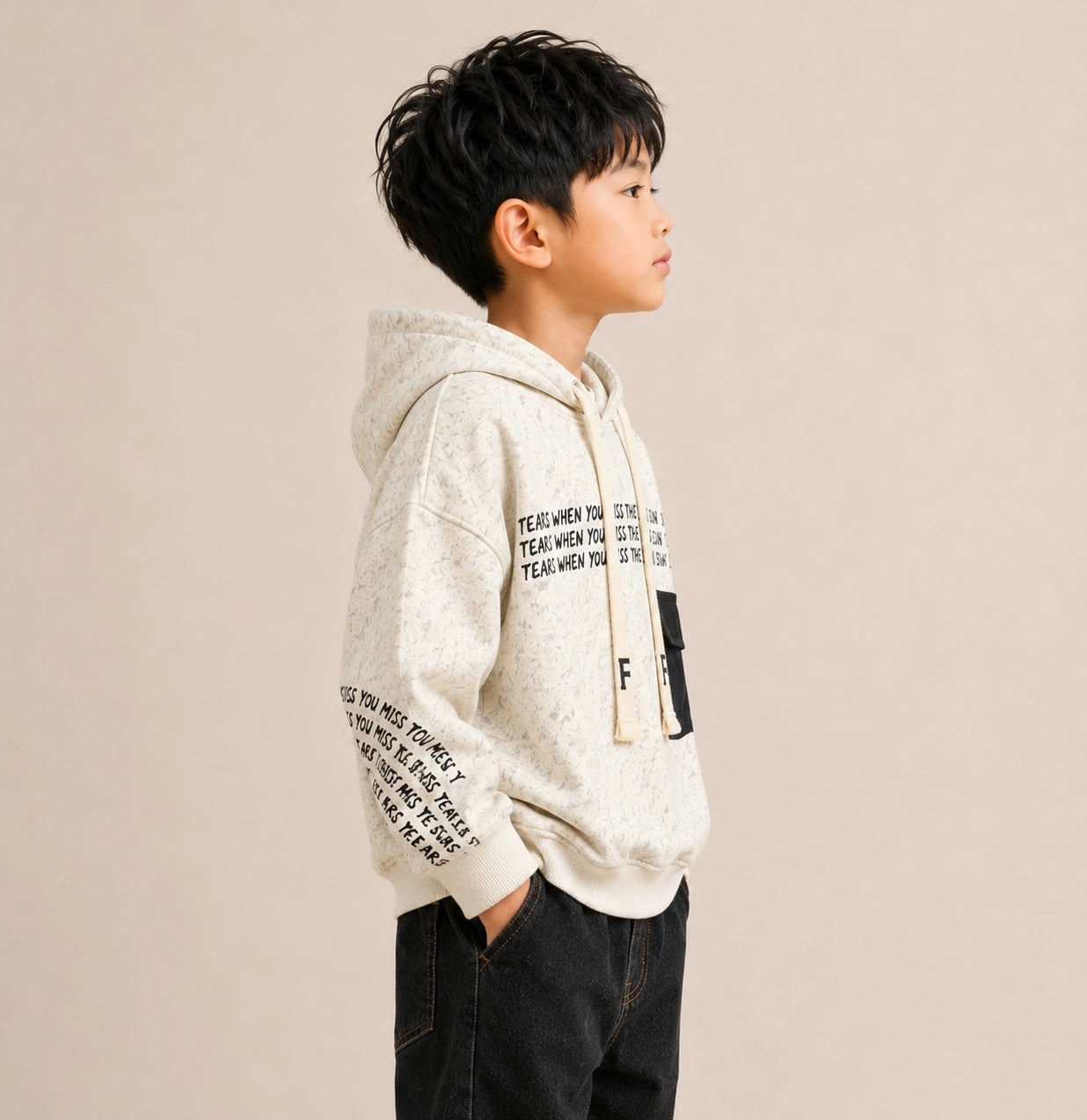 Zooppy Urban Edge Graphic Text Hoodie