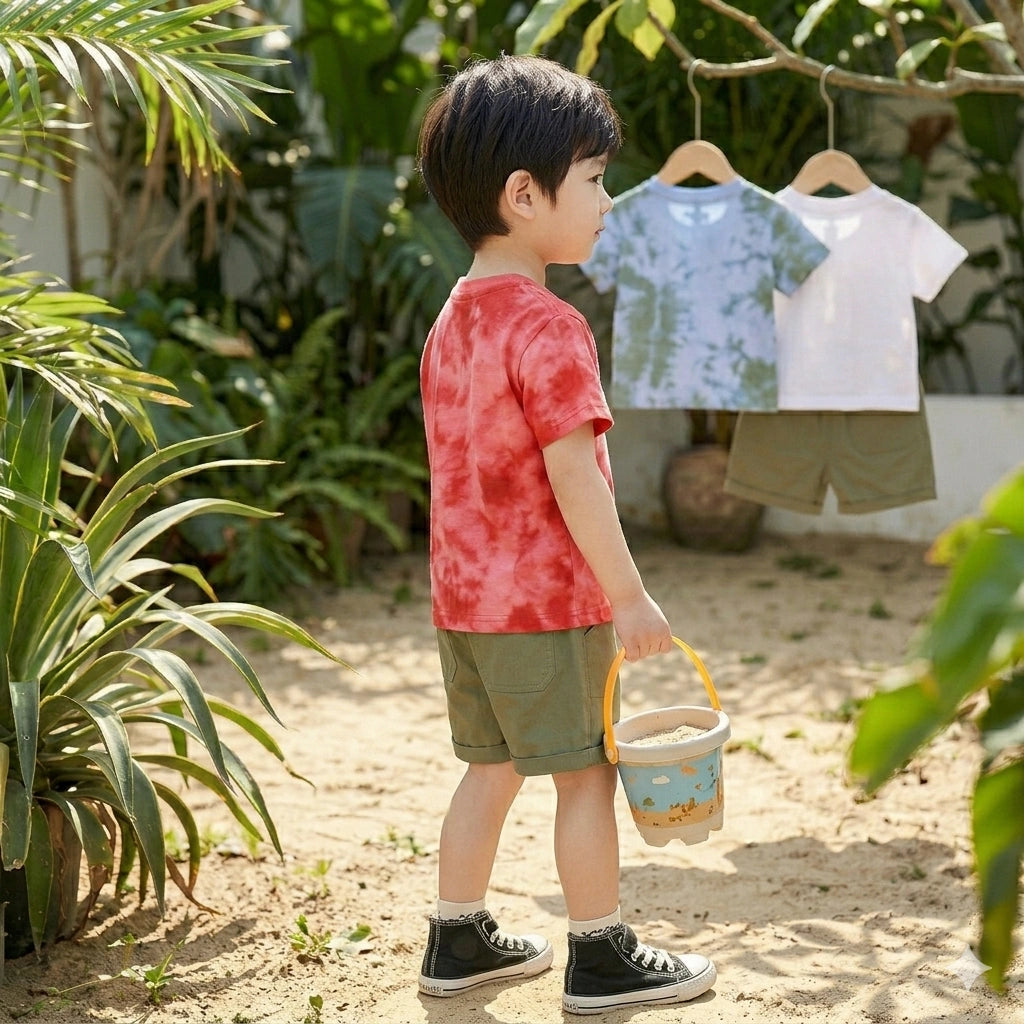 Imported Zooppy Kids Co-ord Set – Blue & Red