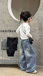Zooppy Everyday Plain Wide-Leg Denim