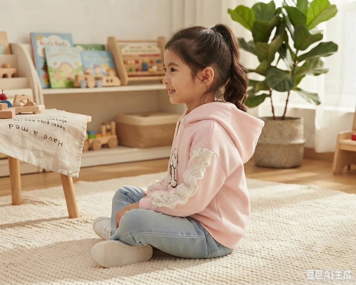 Signature Imported Petite Couture Bear Hoodie
