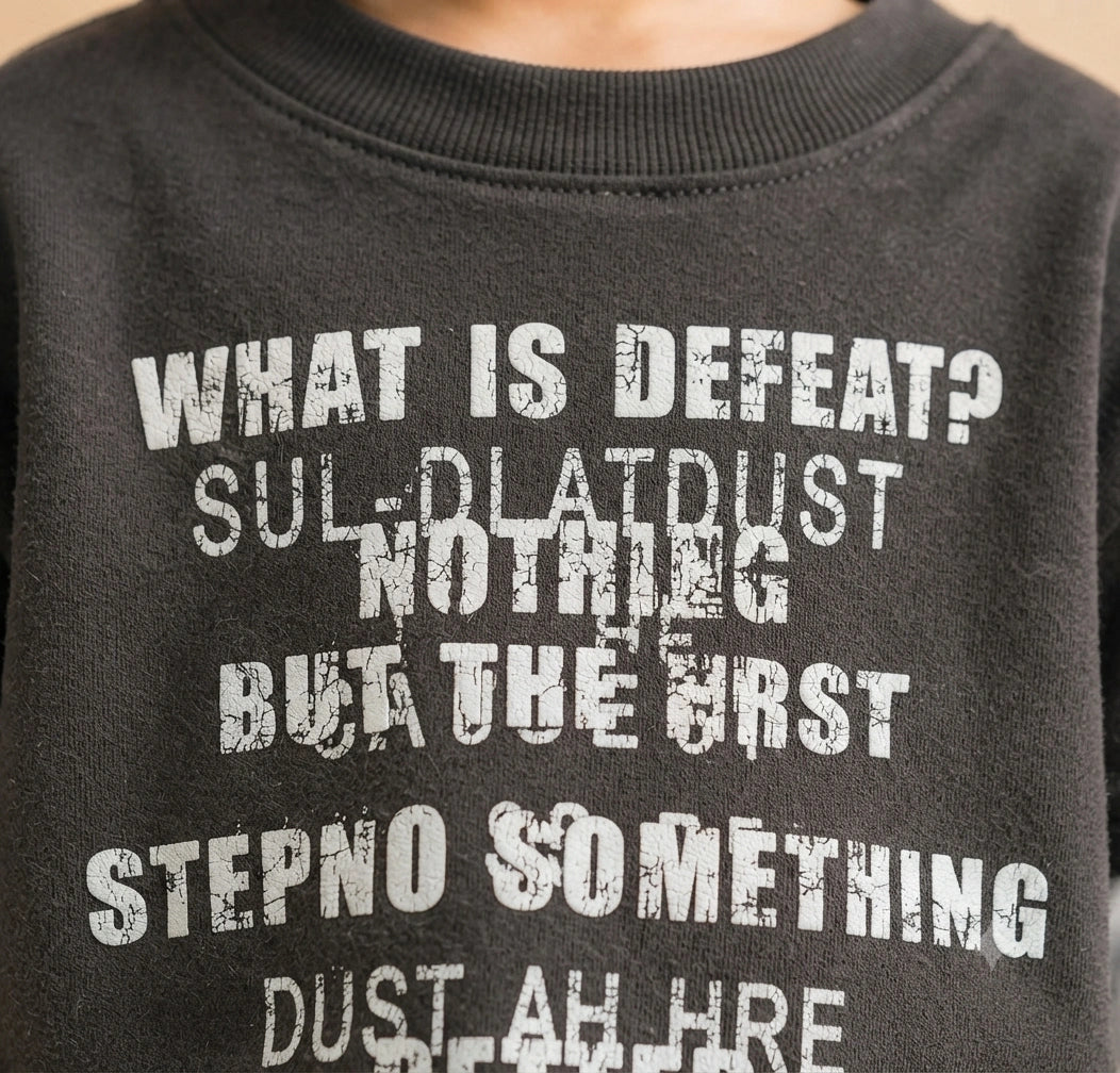 Zooppy Urban Edge Graphic Text Sweatshirt