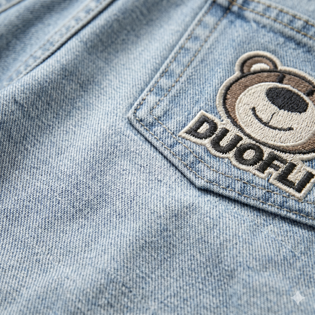 Urban Explorer Bear-Patch Stonewash Jeans | Kids