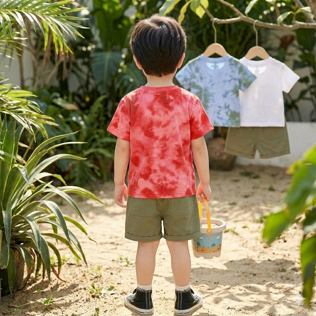 Imported Zooppy Kids Co-ord Set – Blue & Red