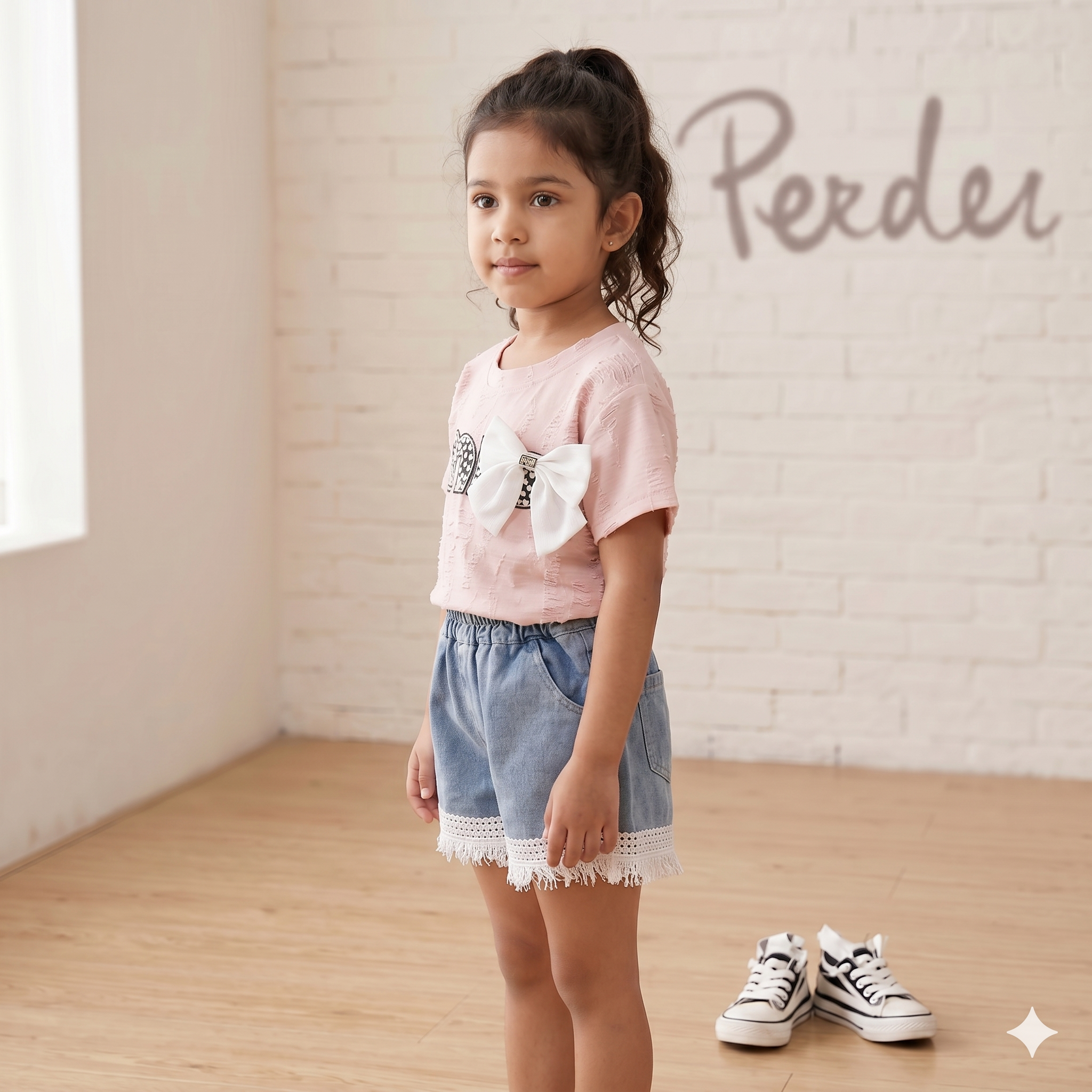 Girls Animal Print Top & Skirt 2-Piece Set | Soft Cotton Casual Outfit (18M–6Y)
