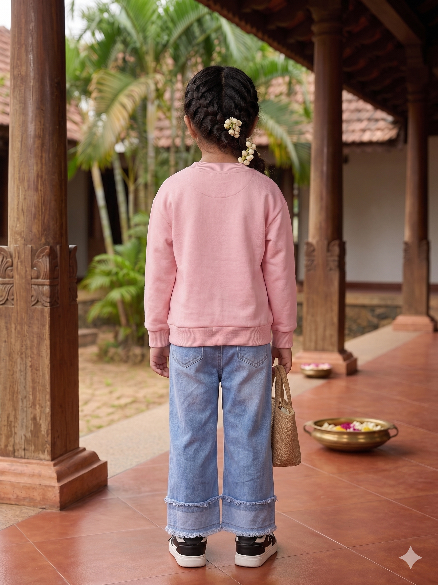 Girls Cartoon Long Sleeve Sweatshirt & Pants 2-Piece Set | Spring Autumn Casual Outfit (2–7Y)