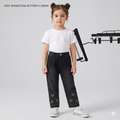 Girls' Butterfly Rhinestone Twinkle Denim Jeans