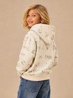Zooppy Urban Edge All-Over Letter Print Hoodie