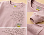 Zooppy Signature Script Print Crew-Neck Sweatshirt