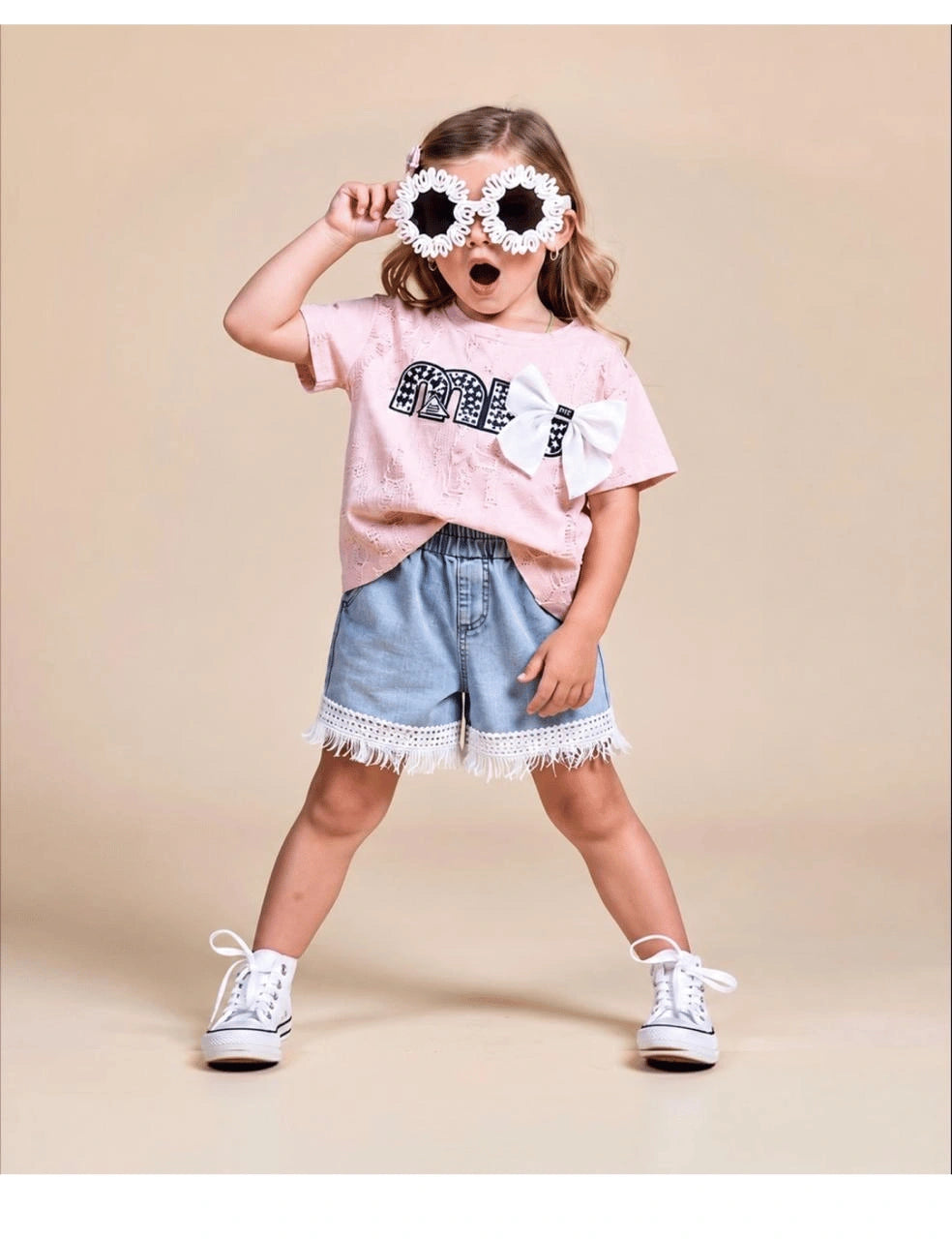 Imported Zooppy Girls Co-ord Set – Pink & Green