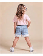 Imported Zooppy Girls Co-ord Set – Pink & Green