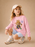 Girls Imported Light-Up T-Shirt | Glows on Heart Tap | Green, Pink, Cream, White & Blue | Ages 2-6Y