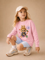 Girls Imported Light-Up T-Shirt | Glows on Heart Tap | Green, Pink, Cream, White & Blue | Ages 2-6Y