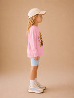 Girls Imported Light-Up T-Shirt | Glows on Heart Tap | Green, Pink, Cream, White & Blue | Ages 2-6Y
