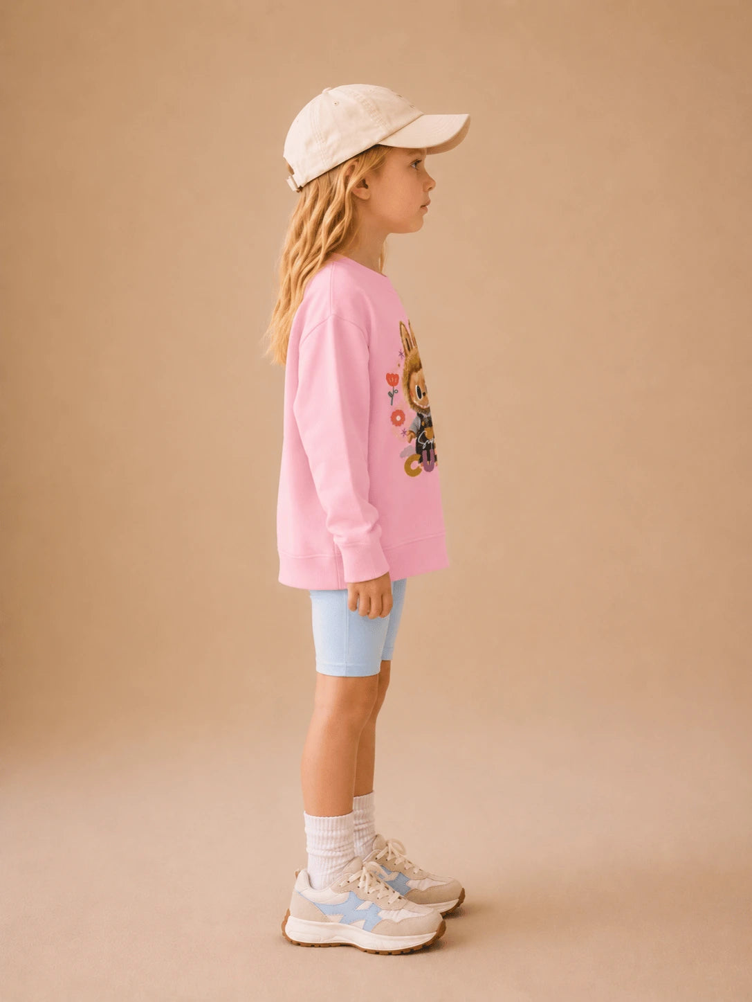 Girls Imported Light-Up T-Shirt | Glows on Heart Tap | Green, Pink, Cream, White & Blue | Ages 2-6Y
