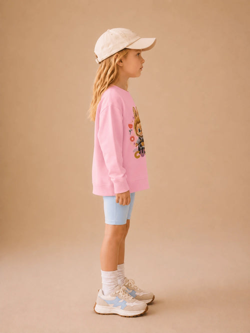Girls Imported Light-Up T-Shirt | Glows on Heart Tap | Green, Pink, Cream, White & Blue | Ages 2-6Y