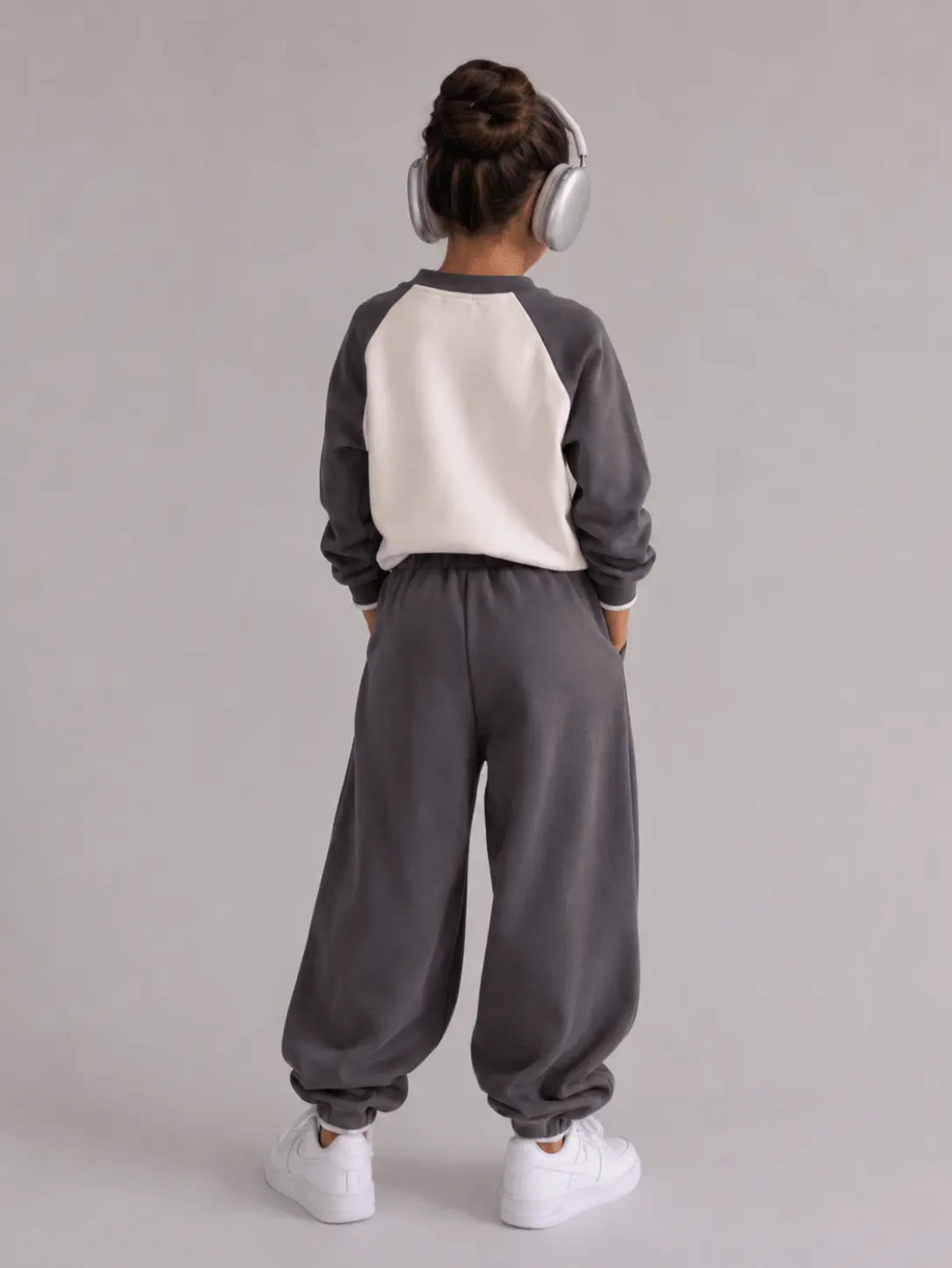 Girls Imported Co-ord Set | Brown & Beige | Ages 18M-6 Years