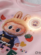 Girls Imported Light-Up T-Shirt | Glows on Heart Tap | Green, Pink, Cream, White & Blue | Ages 2-6Y