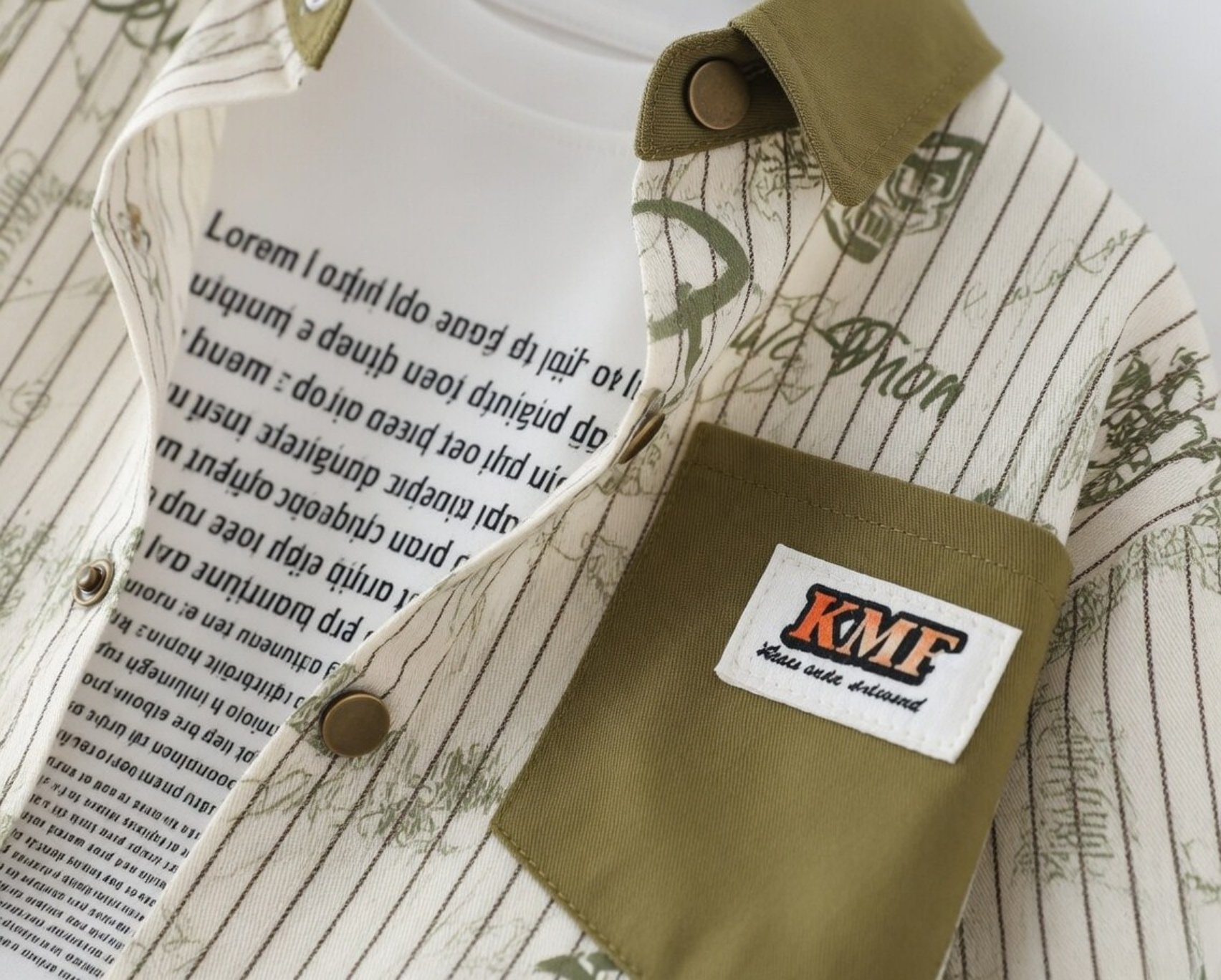 Boys Vertical Striped Short Sleeve Shirt 3-Piece Set | Casual Summer Kids Outfit (2–7Y)