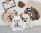 Imported Zooppy Kids T-Shirt – Brown, White & Gold