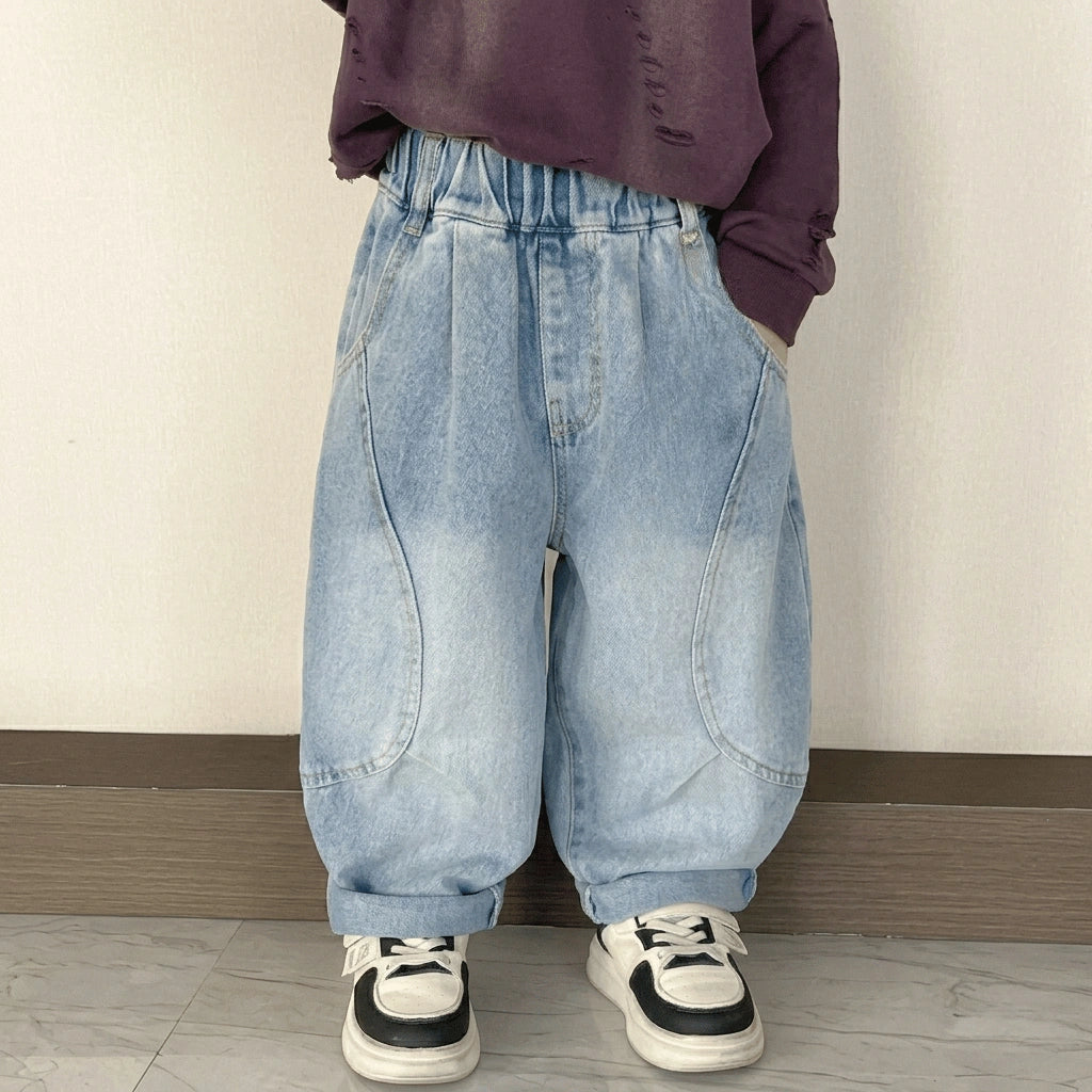 Imported Zooppy Signature Wide-Leg Denim Jeans