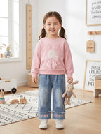 Imported Zooppy Girls Co-ord Set – Bronze, White & Pink