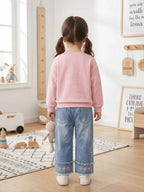 Imported Zooppy Girls Co-ord Set – Bronze, White & Pink