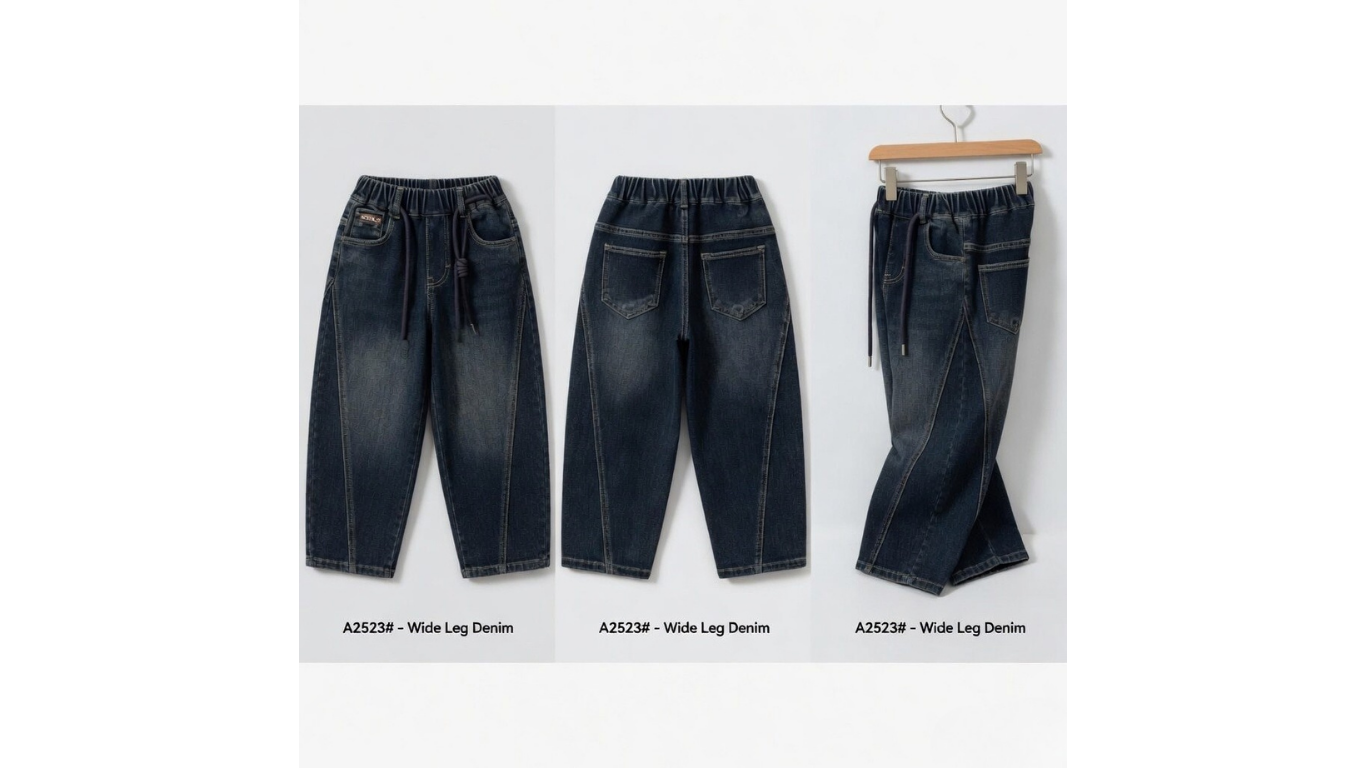 Boys Durable Structured Denim Jeans | Fade-Resistant Versatile Kids Pants (18M–6Y)