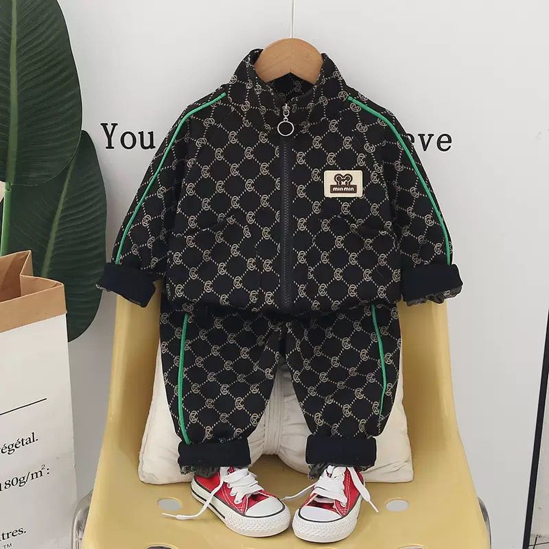 Boys Long Sleeve Shirt & Pants 2-Piece Set | Spring Autumn Kids Outfit (2–7Y)