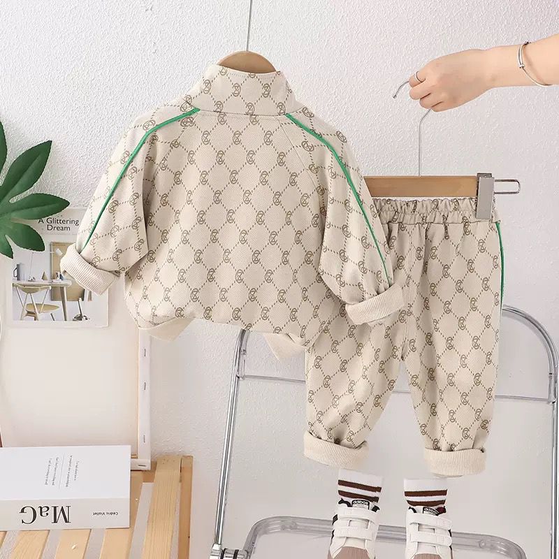 Boys Long Sleeve Shirt & Pants 2-Piece Set | Spring Autumn Kids Outfit (2–7Y)