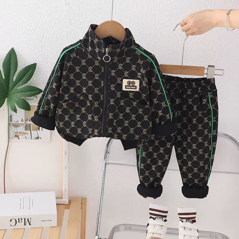 Boys Long Sleeve Shirt & Pants 2-Piece Set | Spring Autumn Kids Outfit (2–7Y)