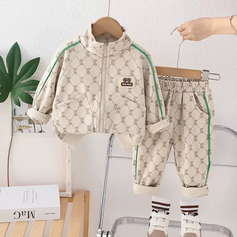 Boys Long Sleeve Shirt & Pants 2-Piece Set | Spring Autumn Kids Outfit (2–7Y)
