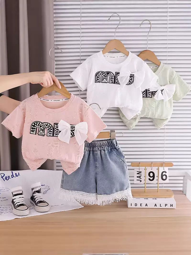 Girls Animal Print Top & Skirt 2-Piece Set | Soft Cotton Casual Outfit (18M–6Y)