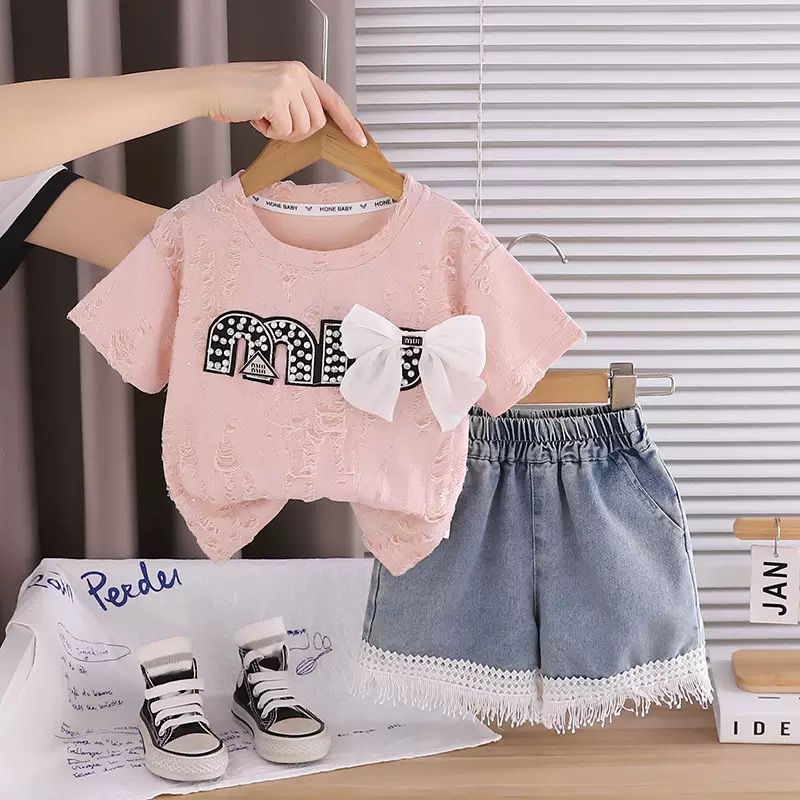 Girls Animal Print Top & Skirt 2-Piece Set | Soft Cotton Casual Outfit (18M–6Y)