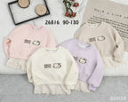 Zooppy Petite Couture Lace-Hem Sweatshirt