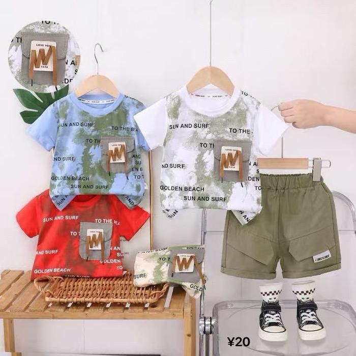 Imported Zooppy Kids Co-ord Set – Blue & Red