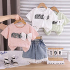 Imported Zooppy Girls Co-ord Set – Pink & Green