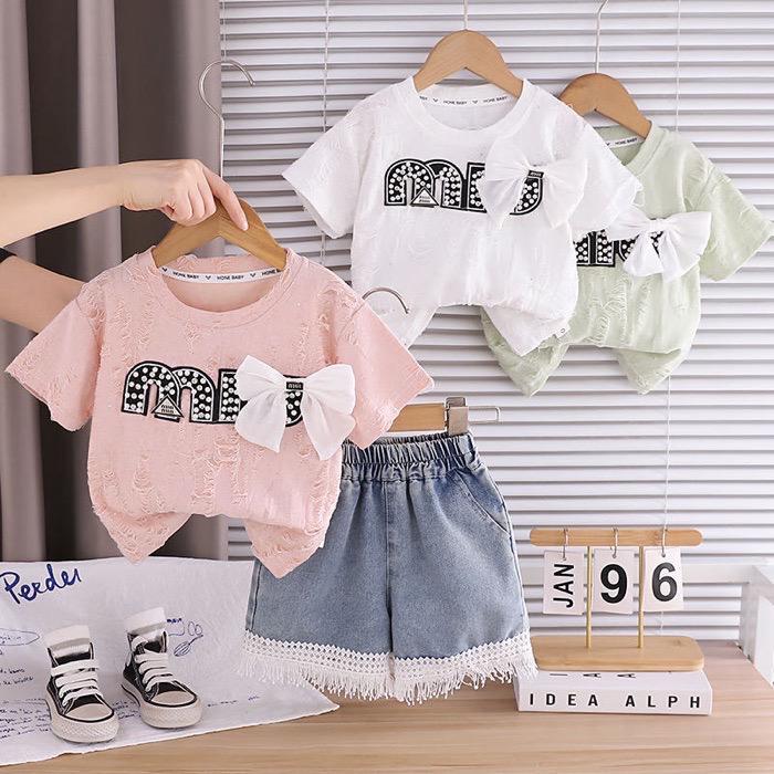 Imported Zooppy Girls Co-ord Set – Pink & Green