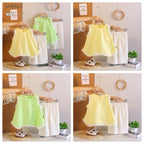 Imported Zooppy Girls Co-ord Set – Yellow & Green