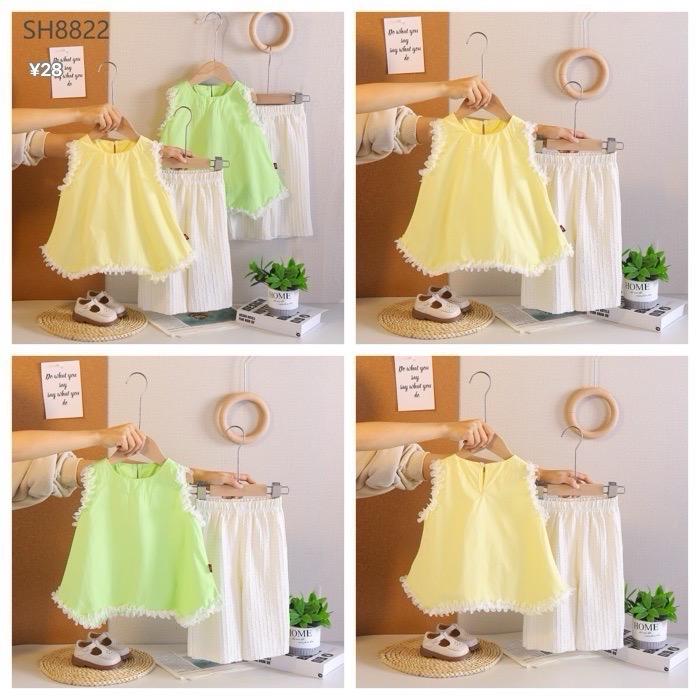 Imported Zooppy Girls Co-ord Set – Yellow & Green
