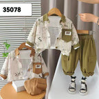 Imported Zooppy Boys Co-ord Set – Bronze & Green