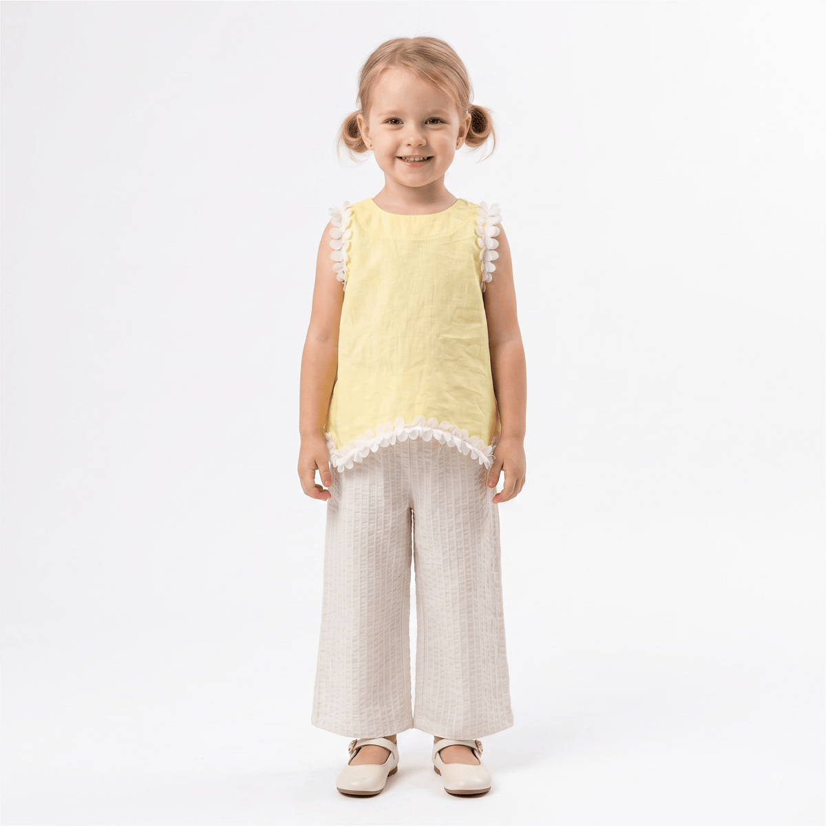 Imported Zooppy Girls Co-ord Set – Yellow & Green
