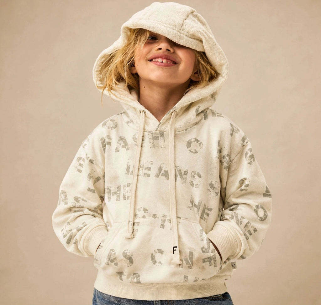 Zooppy Urban Edge All-Over Letter Print Hoodie