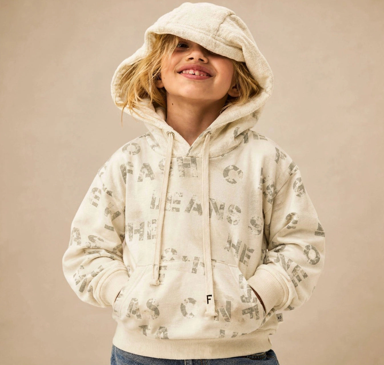 Zooppy Urban Edge All-Over Letter Print Hoodie