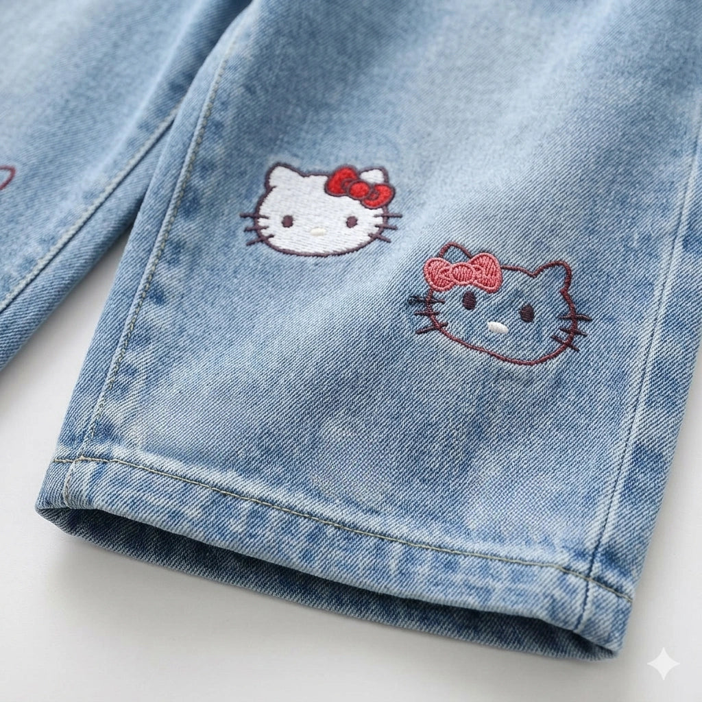 Imported Zooppy Comfort-Fit Embroidered Jeans